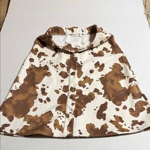 Cato Brown and White Patterned Cape